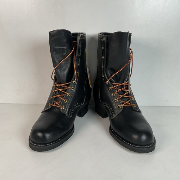 Vintage Herman Santa Rosa Logger Boots 10.5 W USA Made Soft Toe - Picture 11 of 16